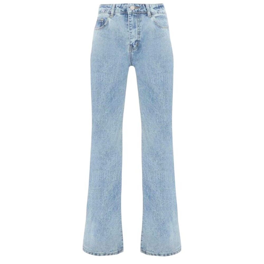 I Saw It First Womens/Ladies Mom Jeans / Mid Blue